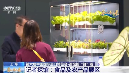 進口花卉、立體種植柜、田園體驗 探館進博會食用農產品展區